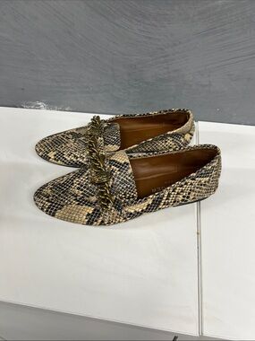 Kurt Geiger Snake-Print Loafers